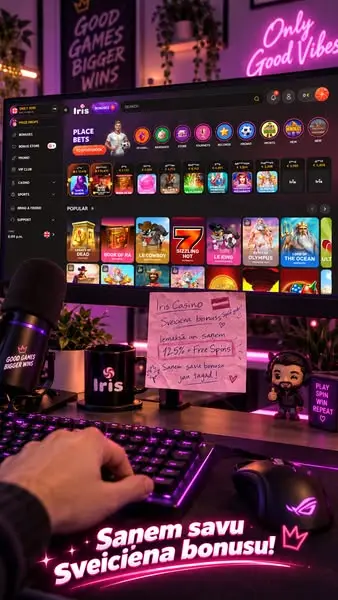 Кадр рекламы Iris Casino