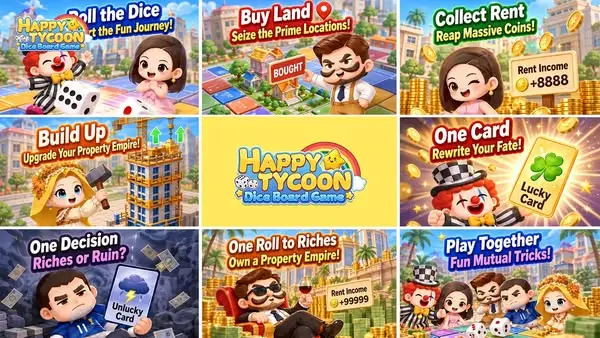 Кадр рекламы Happy Tycoon: Dice Board Game