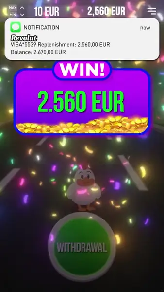 Кадр рекламы Chiken Road Bonus