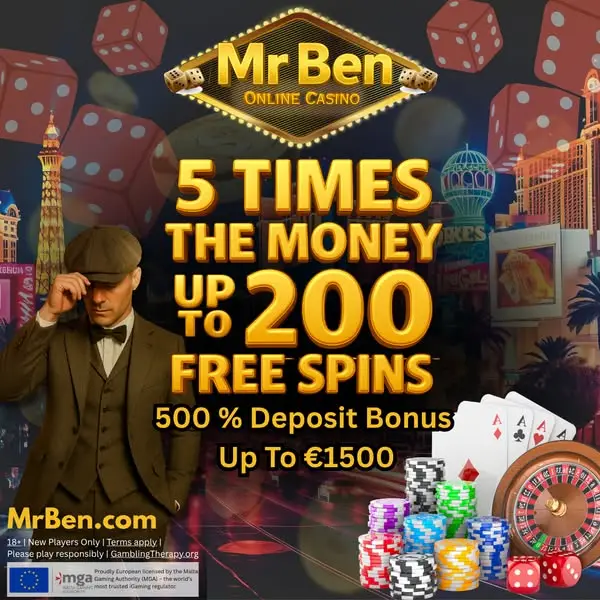 Кадр рекламы MrBen Casino & Sportsbook