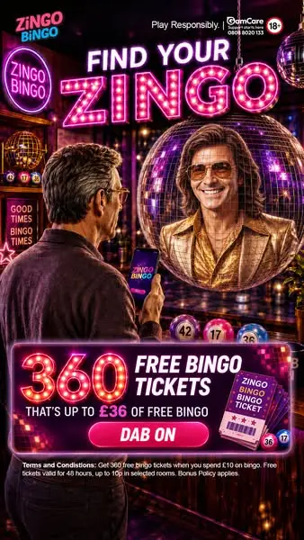 Кадр рекламы Zingo Bingo