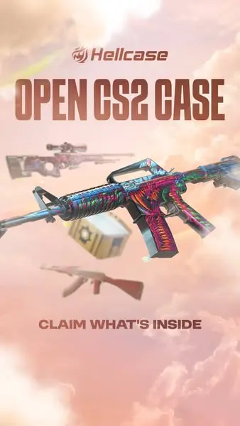 Кадр рекламы CS:GO Hellcase