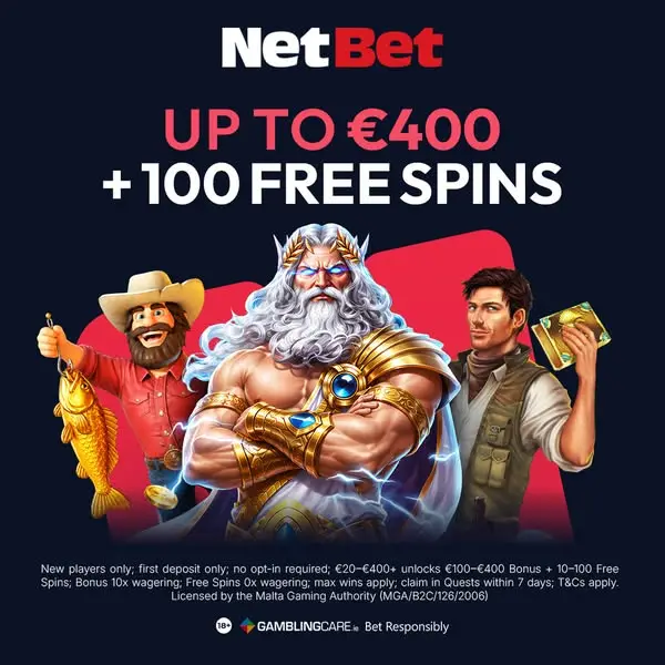 Кадр рекламы NetBet Ireland