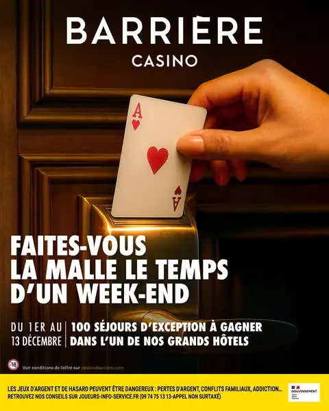 Кадр рекламы Casino Barrière Le Touquet