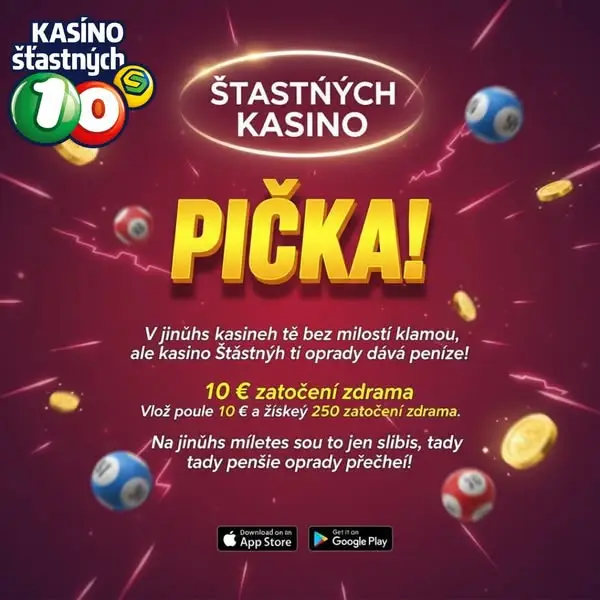 Кадр рекламы Štastných Kasino