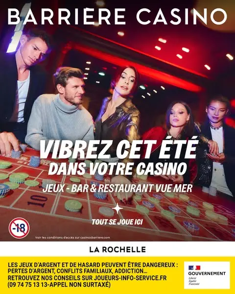 Кадр рекламы Casino Barrière La Rochelle