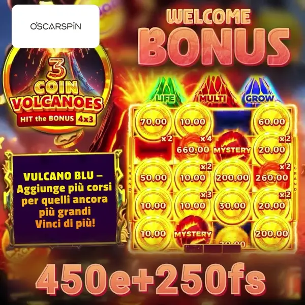 Кадр рекламы Coin Volcano