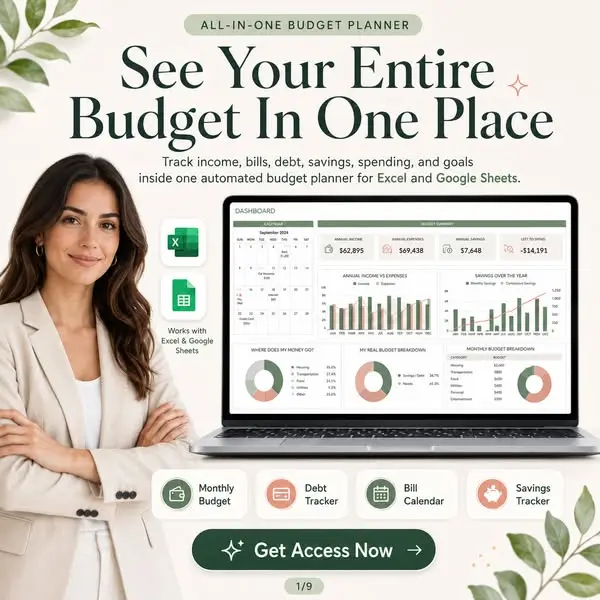 Кадр рекламы Ultimate Budget Planner