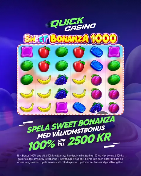 Кадр рекламы Quick Casino Sverige