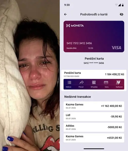 Кадр рекламы Natálie Bilá