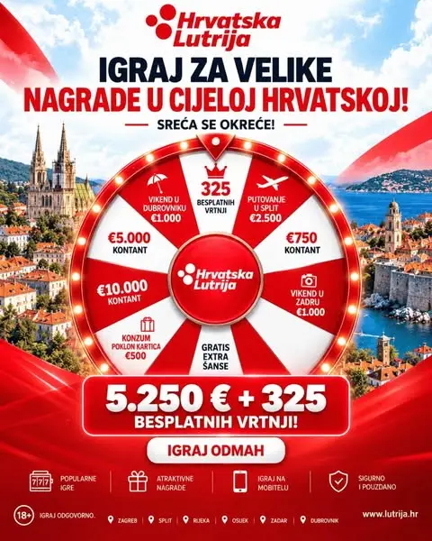 Кадр рекламы Hrvatska Lutrija