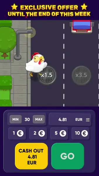 Кадр рекламы Crazy Chicken Bet
