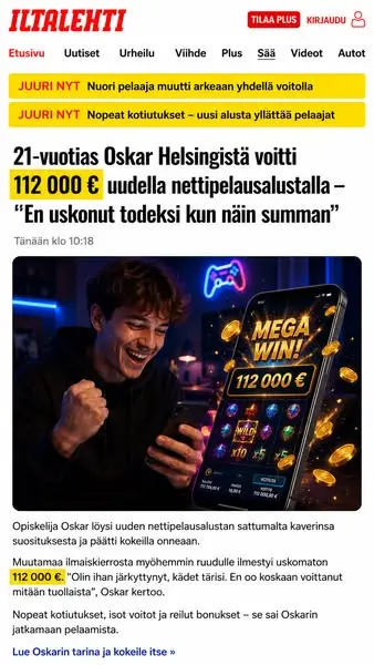 Кадр рекламы Voiton Polku