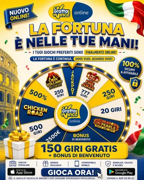Кадр рекламы Online Gratta e Vinci