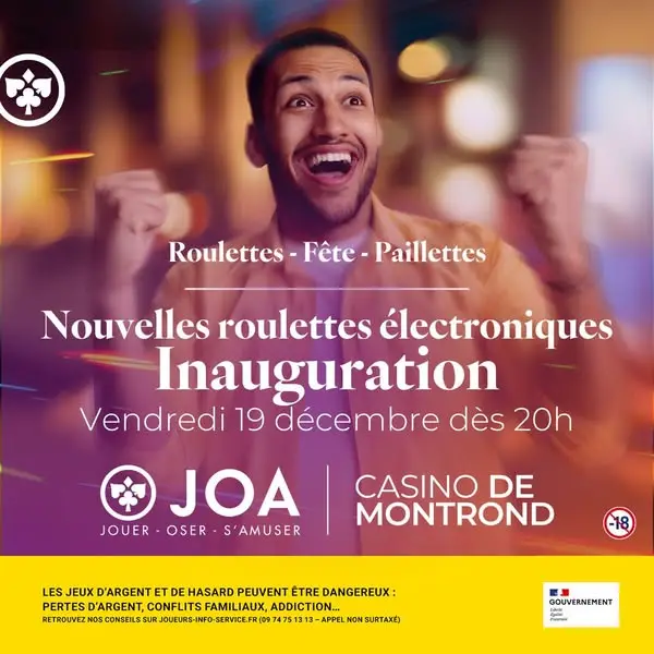 Кадр рекламы Casino JOA Montrond-les-Bains