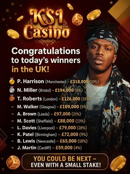 Кадр рекламы KSI Cash Flow