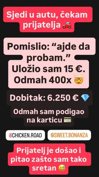 Кадр рекламы Chicken Road