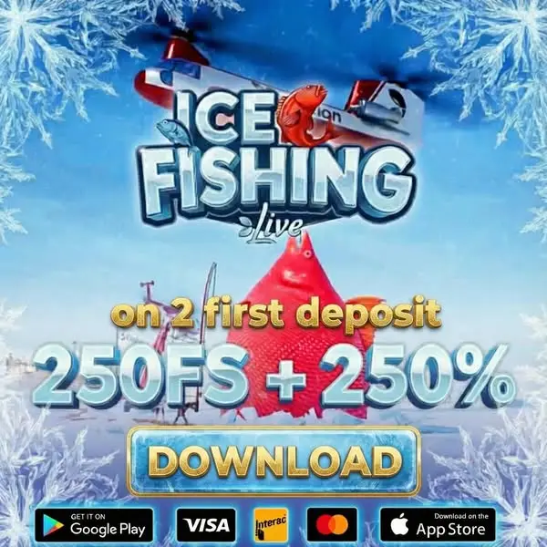 Кадр рекламы ICE Fishing