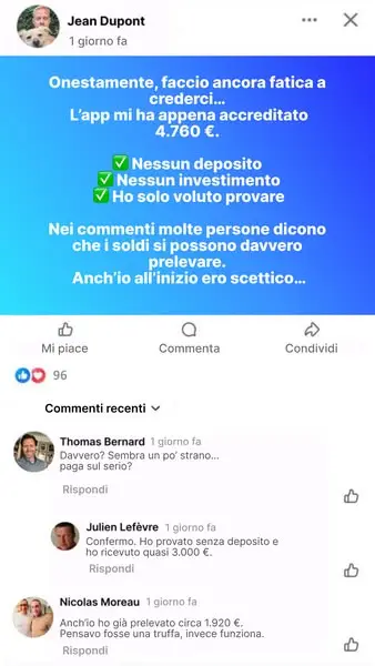Кадр рекламы Italia Oggi