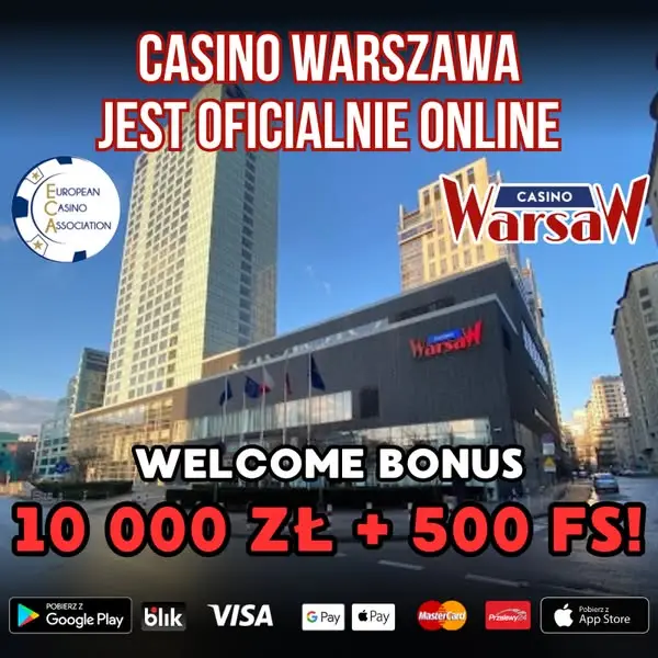 Кадр рекламы Casino Warsaw
