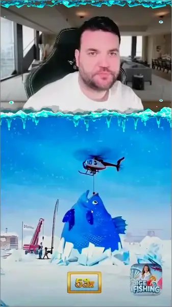 Кадр рекламы Ice Fishing Win