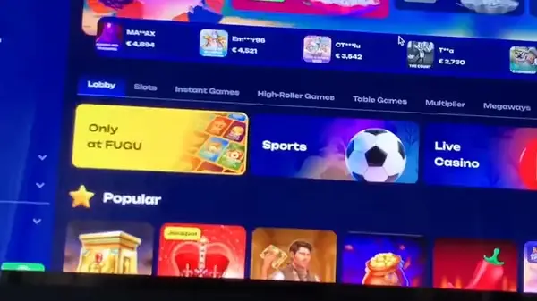 Кадр рекламы Fugu online