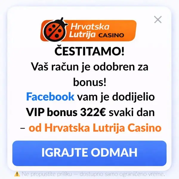 Кадр рекламы Hrvatska Lutrija Kazino