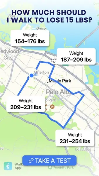 Кадр рекламы Walking App