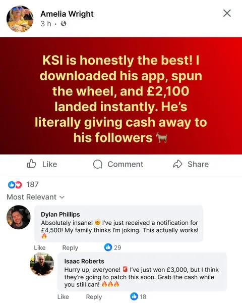 Кадр рекламы KSI